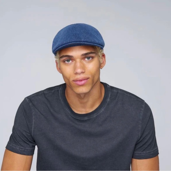 Kangol Indigo 507 Duckbill Cotton Flat Cap - Picture 7 of 8